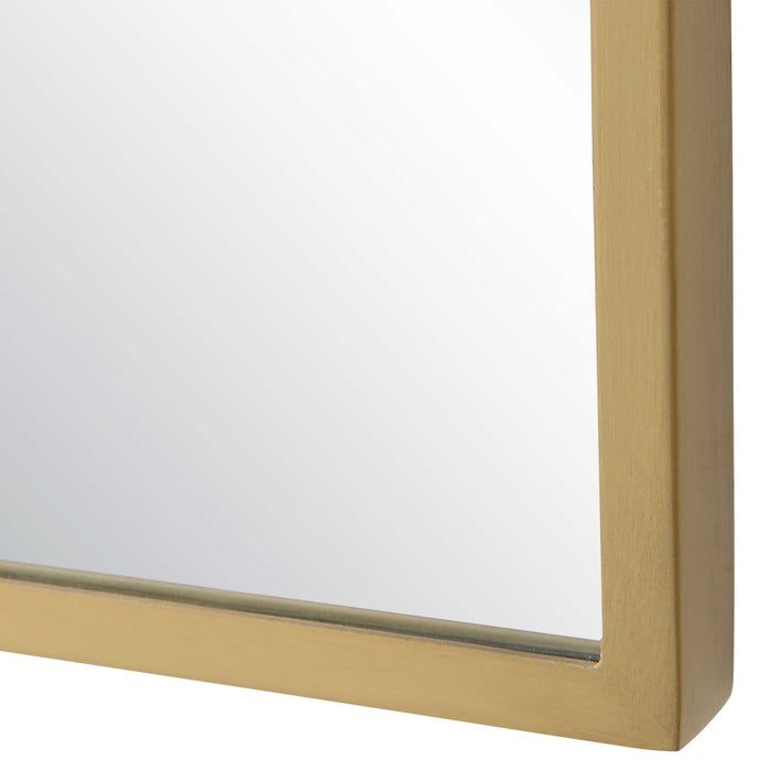 Caddington Mirror Satin Brushed Brass-Mirrors/Pictures-Uttermost-Lighting Design Store