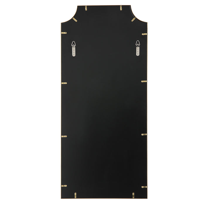 Caddington Mirror Satin Brushed Brass-Mirrors/Pictures-Uttermost-Lighting Design Store