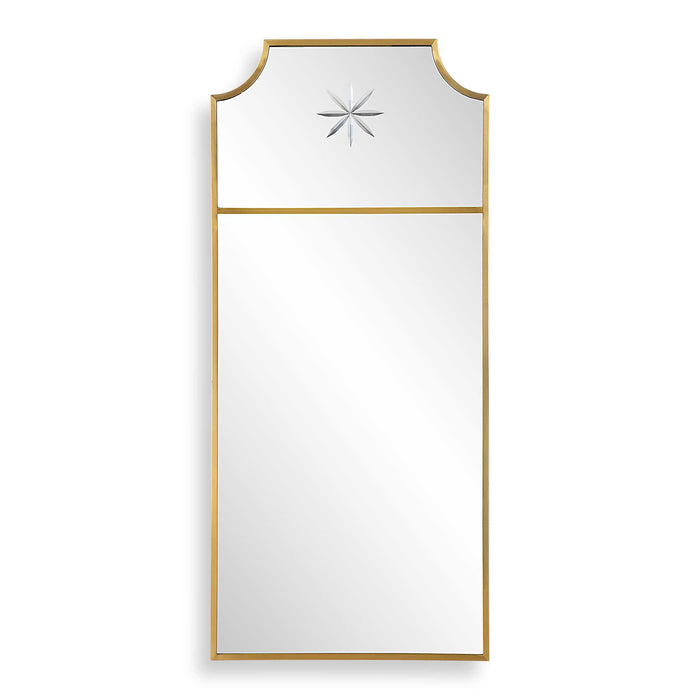 Caddington Mirror Satin Brushed Brass-Mirrors/Pictures-Uttermost-Lighting Design Store