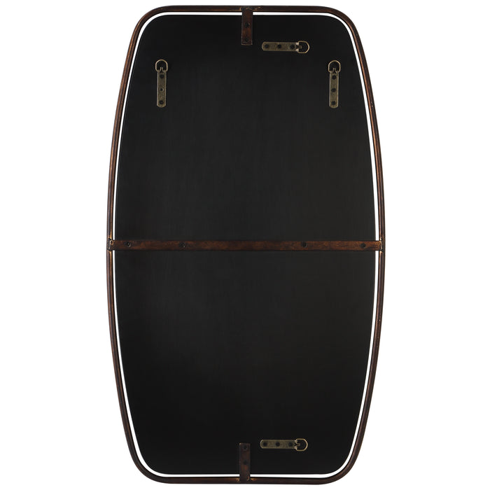 Canillo Mirror Distressed Dark Bronze-Mirrors/Pictures-Uttermost-Lighting Design Store