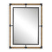 Melville Mirror Textured Rust Black-Mirrors/Pictures-Uttermost-Lighting Design Store