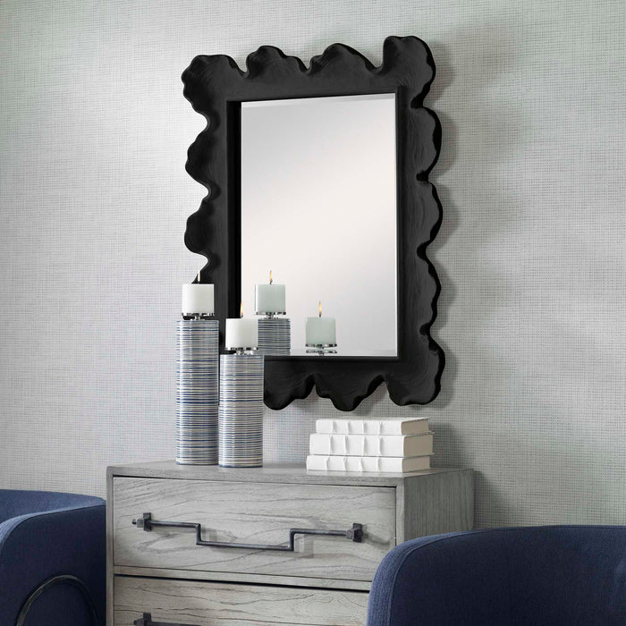 Sea Coral Mirror Black-Mirrors/Pictures-Uttermost-Lighting Design Store