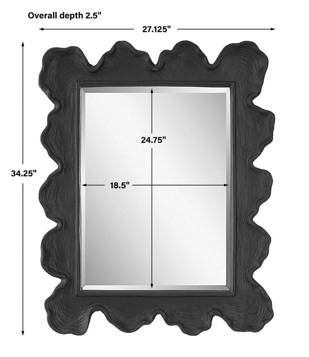 Sea Coral Mirror Black-Mirrors/Pictures-Uttermost-Lighting Design Store