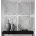 Portside Wall Panel Matte White-Mirrors/Pictures-Uttermost-Lighting Design Store
