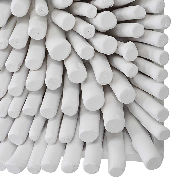 Portside Wall Panel Matte White-Mirrors/Pictures-Uttermost-Lighting Design Store