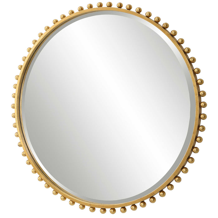 Taza Mirror Gold Leaf-Mirrors/Pictures-Uttermost-Lighting Design Store