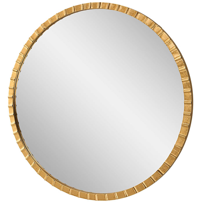 Dandridge Mirror Gold Leaf-Mirrors/Pictures-Uttermost-Lighting Design Store