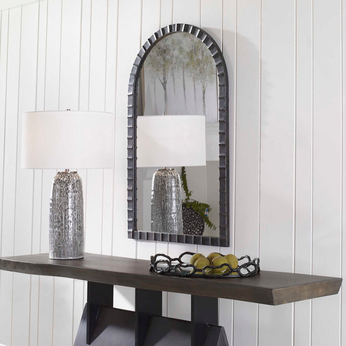 Dandridge Mirror Matte Black-Mirrors/Pictures-Uttermost-Lighting Design Store