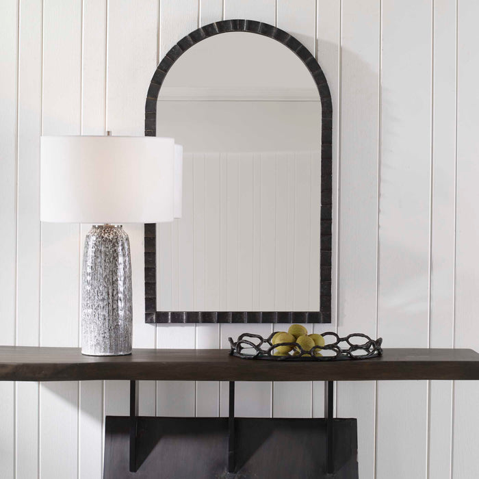 Dandridge Mirror Matte Black-Mirrors/Pictures-Uttermost-Lighting Design Store