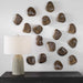Pebbles Wall Decor, S/9 Walnut Brown-Mirrors/Pictures-Uttermost-Lighting Design Store