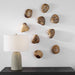 Pebbles Wall Decor, S/9 Natural Blonde-Mirrors/Pictures-Uttermost-Lighting Design Store