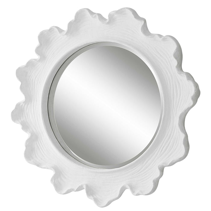 Sea Coral Mirror Matte White-Mirrors/Pictures-Uttermost-Lighting Design Store