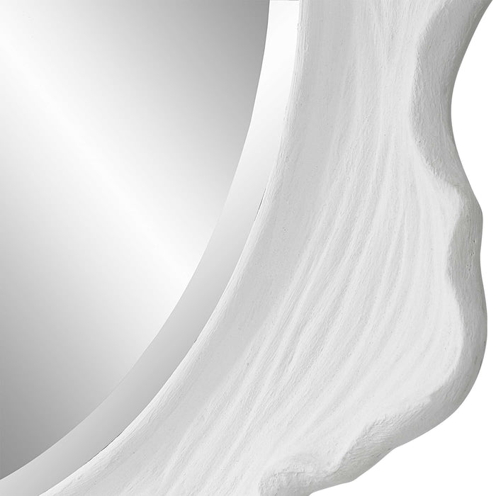 Sea Coral Mirror Matte White-Mirrors/Pictures-Uttermost-Lighting Design Store