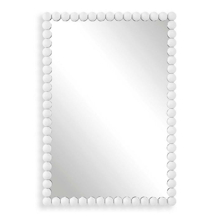 Serna Mirror Matte White-Mirrors/Pictures-Uttermost-Lighting Design Store