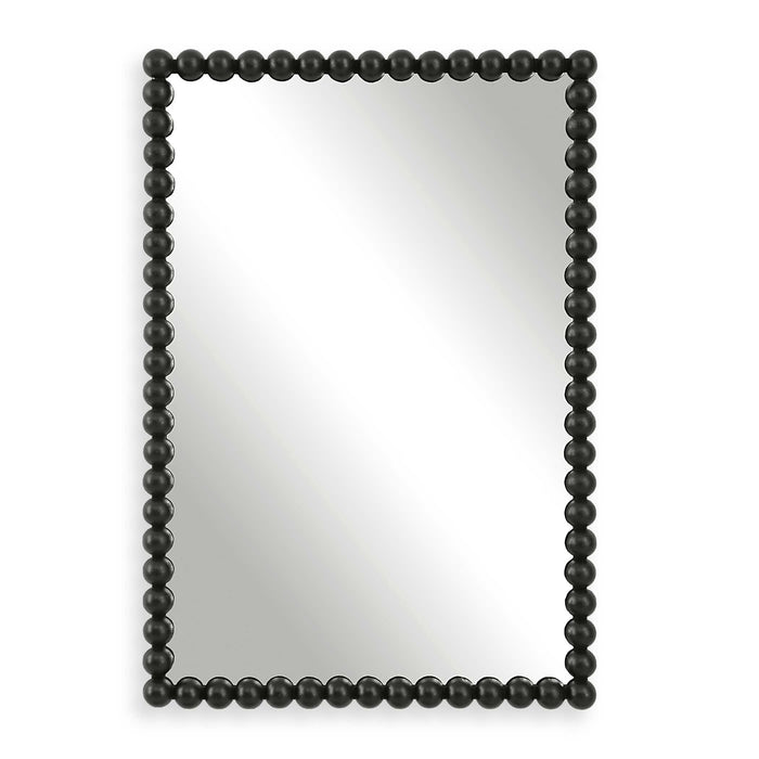 Serna Mirror Satin Black-Mirrors/Pictures-Uttermost-Lighting Design Store