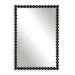 Serna Mirror Satin Black-Mirrors/Pictures-Uttermost-Lighting Design Store