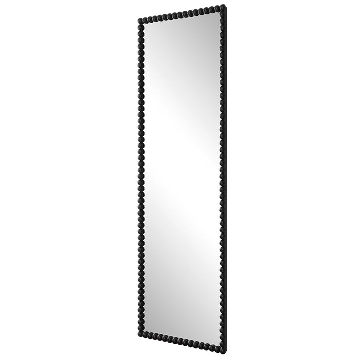 Serna Mirror Satin Black-Mirrors/Pictures-Uttermost-Lighting Design Store