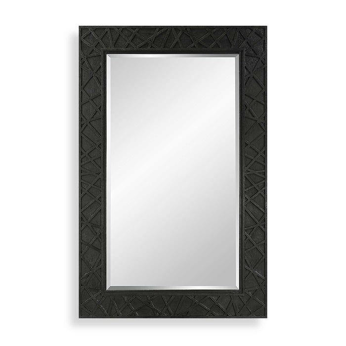 Everest Mirror Satin Black-Mirrors/Pictures-Uttermost-Lighting Design Store