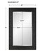 Everest Mirror Satin Black-Mirrors/Pictures-Uttermost-Lighting Design Store