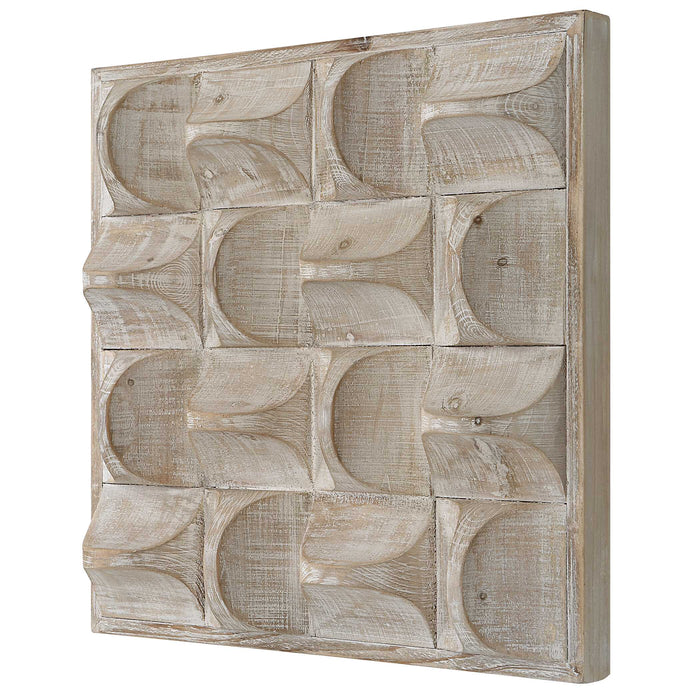 Pickford Wall Decor Natural Wash And Ivory Highlights-Mirrors/Pictures-Uttermost-Lighting Design Store