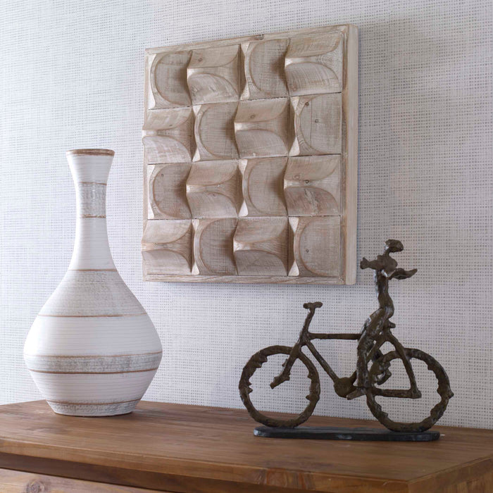Pickford Wall Decor Natural Wash And Ivory Highlights-Mirrors/Pictures-Uttermost-Lighting Design Store