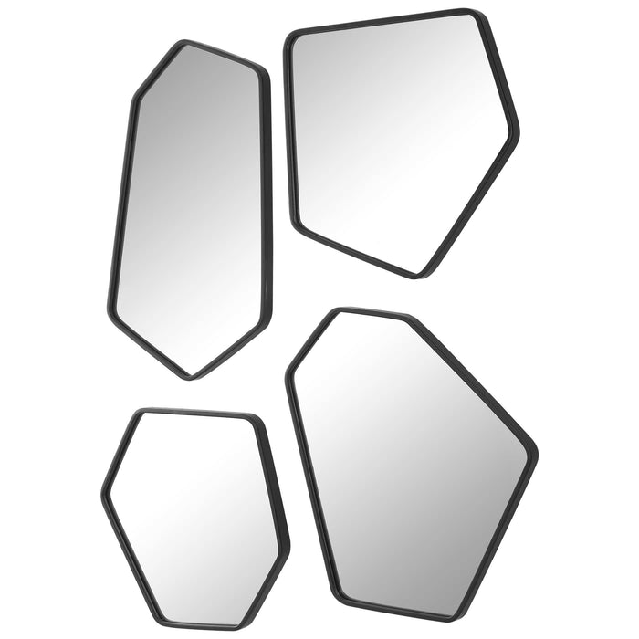 Linneah Mirror Satin Black-Mirrors/Pictures-Uttermost-Lighting Design Store