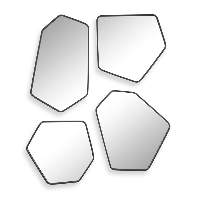 Linneah Mirror Satin Black-Mirrors/Pictures-Uttermost-Lighting Design Store