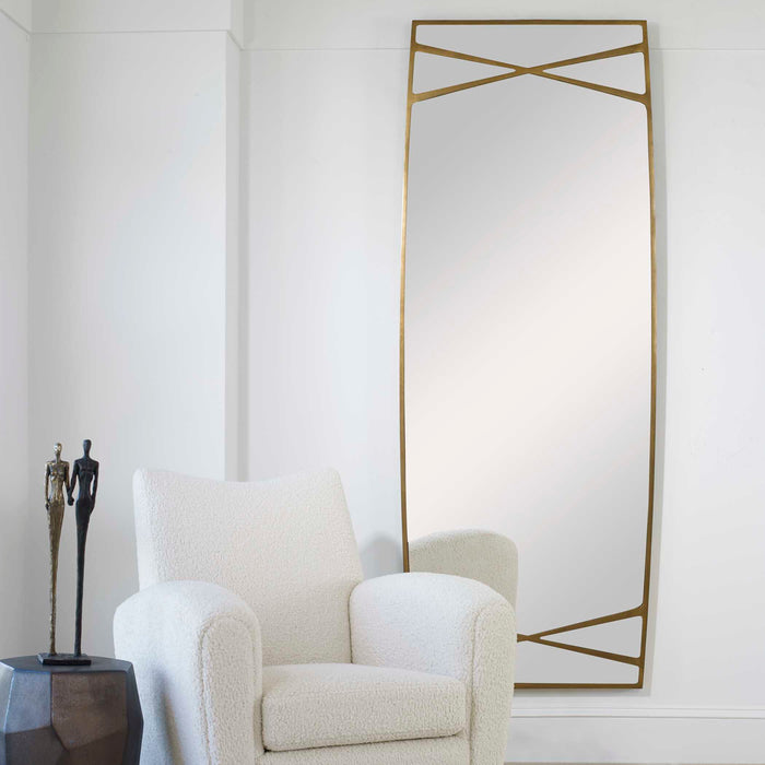 Gentry Mirror Antiqued Gold-Mirrors/Pictures-Uttermost-Lighting Design Store