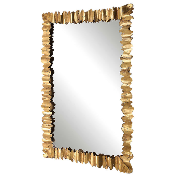 Lev Mirror Antique Gold-Mirrors/Pictures-Uttermost-Lighting Design Store