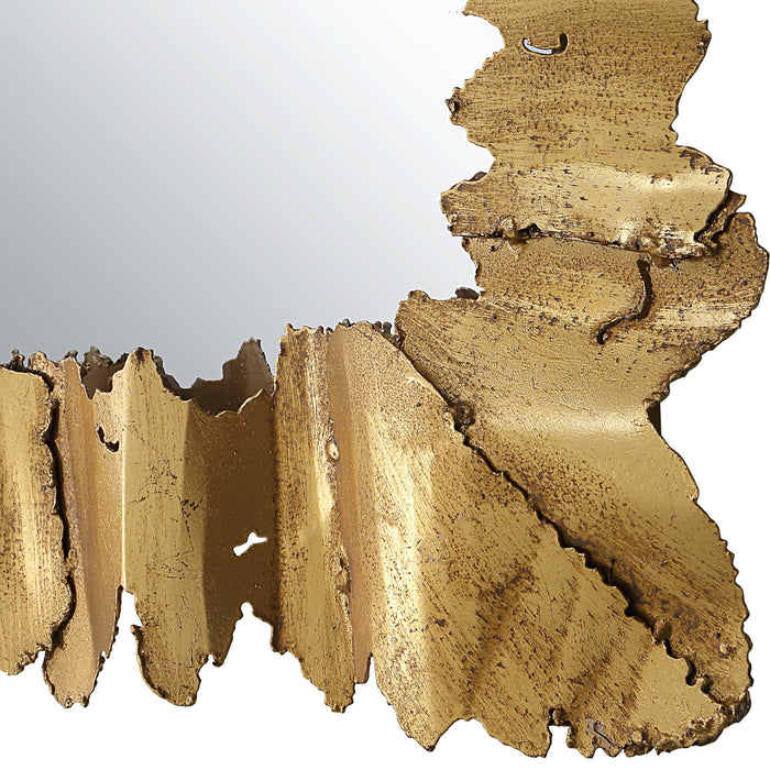 Lev Mirror Antique Gold-Mirrors/Pictures-Uttermost-Lighting Design Store