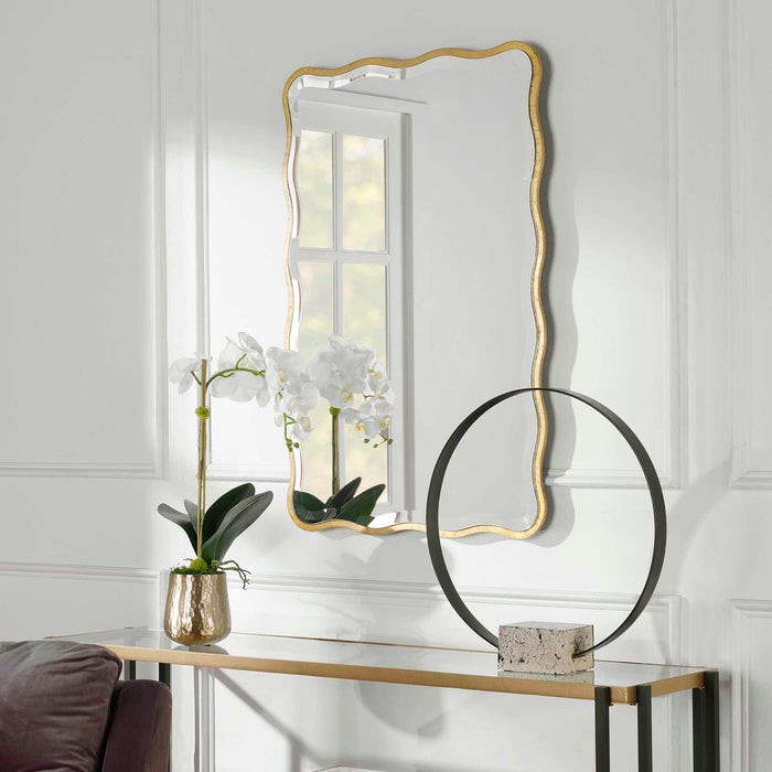 Aneta Mirror Aged Gold-Mirrors/Pictures-Uttermost-Lighting Design Store