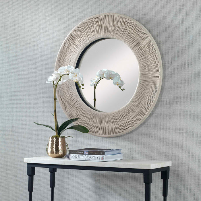 Sailor's Knot Mirror White-Mirrors/Pictures-Uttermost-Lighting Design Store