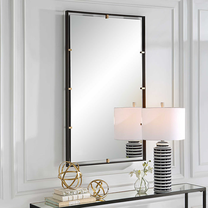 Egon Mirror Aged Bronze-Mirrors/Pictures-Uttermost-Lighting Design Store
