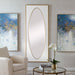 Danbury Mirror White And Gold Leaf-Mirrors/Pictures-Uttermost-Lighting Design Store