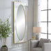Danbury Mirror White And Gold Leaf-Mirrors/Pictures-Uttermost-Lighting Design Store