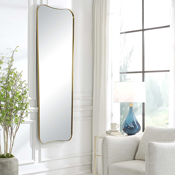 Belvoir Mirror Antique Brass-Mirrors/Pictures-Uttermost-Lighting Design Store