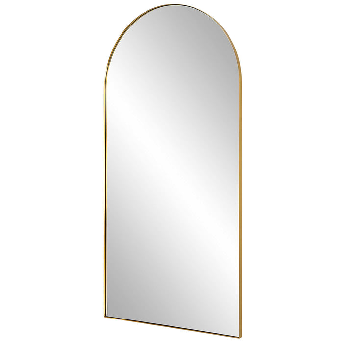 Crosley Mirror Antique Brass-Mirrors/Pictures-Uttermost-Lighting Design Store