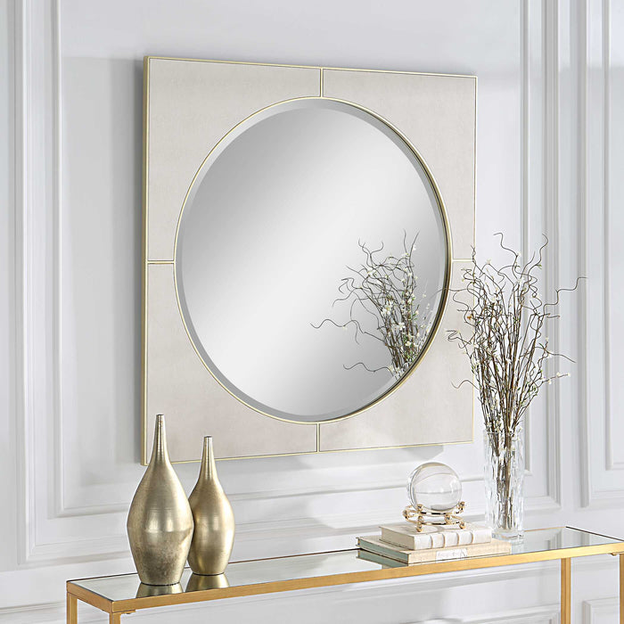 Cyprus Mirror White-Mirrors/Pictures-Uttermost-Lighting Design Store