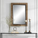 Island Mirror Matte Black Iron-Mirrors/Pictures-Uttermost-Lighting Design Store
