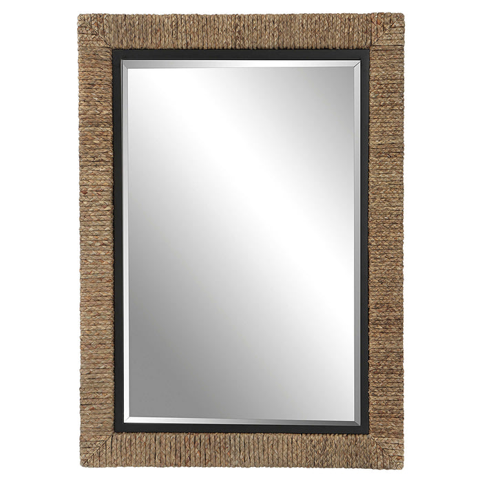 Island Mirror Matte Black Iron-Mirrors/Pictures-Uttermost-Lighting Design Store