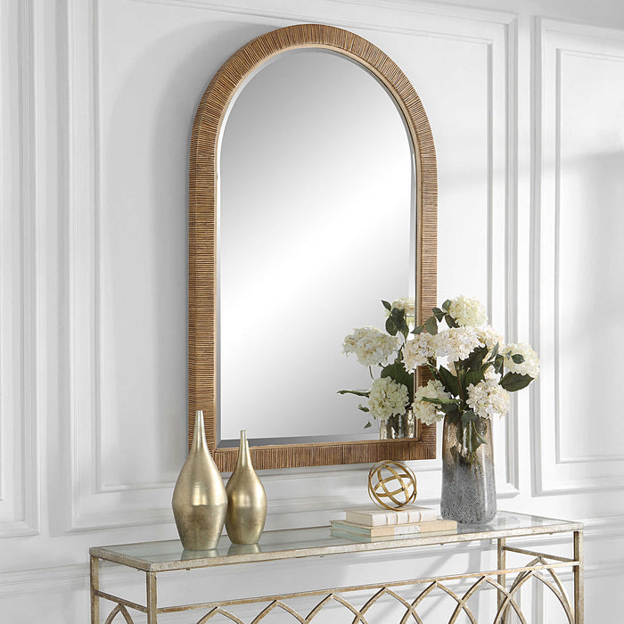 Cape Mirror Natural Rattan-Mirrors/Pictures-Uttermost-Lighting Design Store