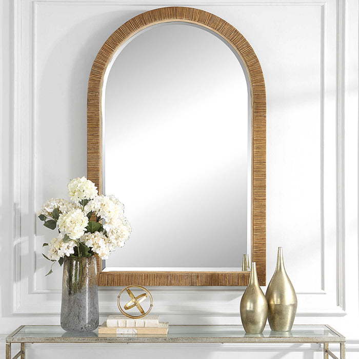 Cape Mirror Natural Rattan-Mirrors/Pictures-Uttermost-Lighting Design Store