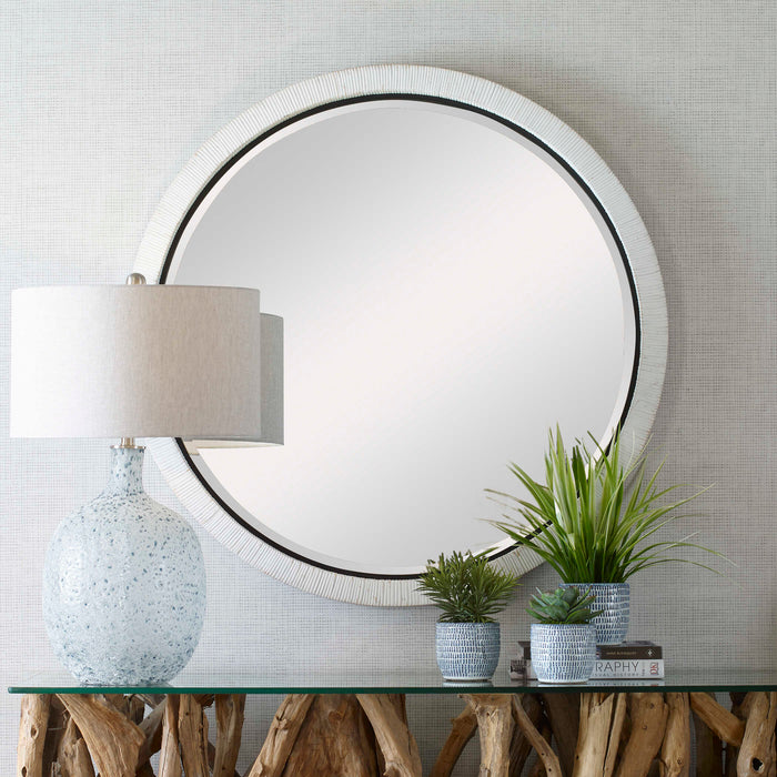 Granada Mirror Matte Black-Mirrors/Pictures-Uttermost-Lighting Design Store