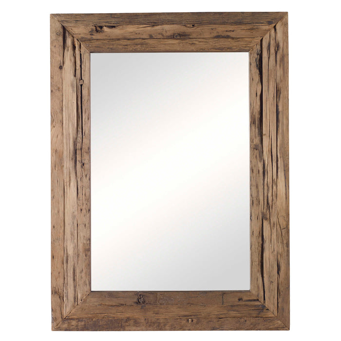 Rennick Mirror Rustic Pine Wood-Mirrors/Pictures-Uttermost-Lighting Design Store
