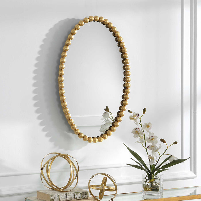 Serna Mirror Gold Leaf-Mirrors/Pictures-Uttermost-Lighting Design Store