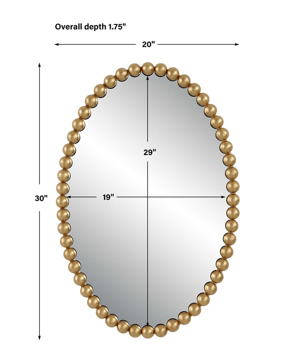Serna Mirror Gold Leaf-Mirrors/Pictures-Uttermost-Lighting Design Store