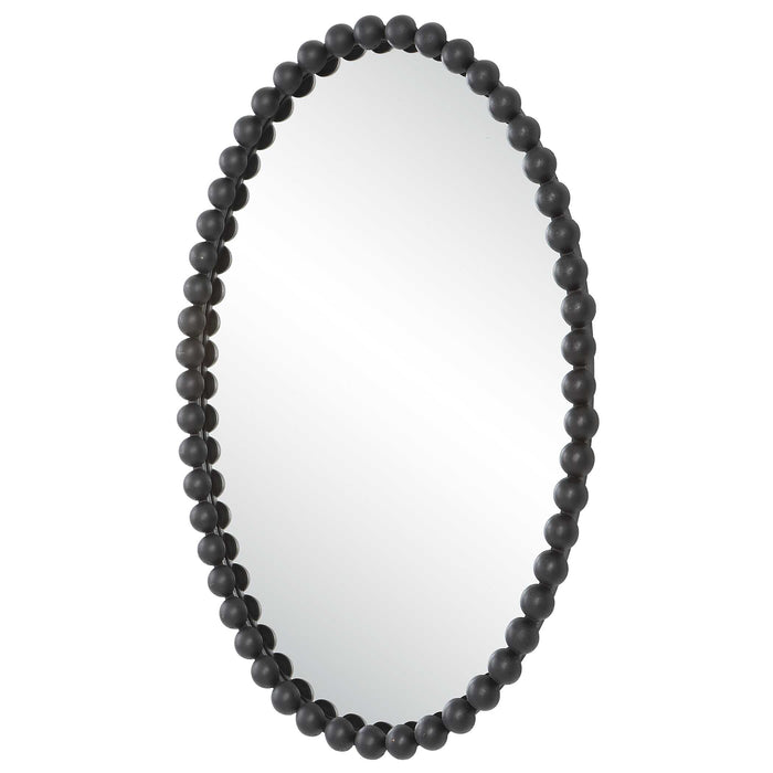 Serna Mirror Matte Black-Mirrors/Pictures-Uttermost-Lighting Design Store