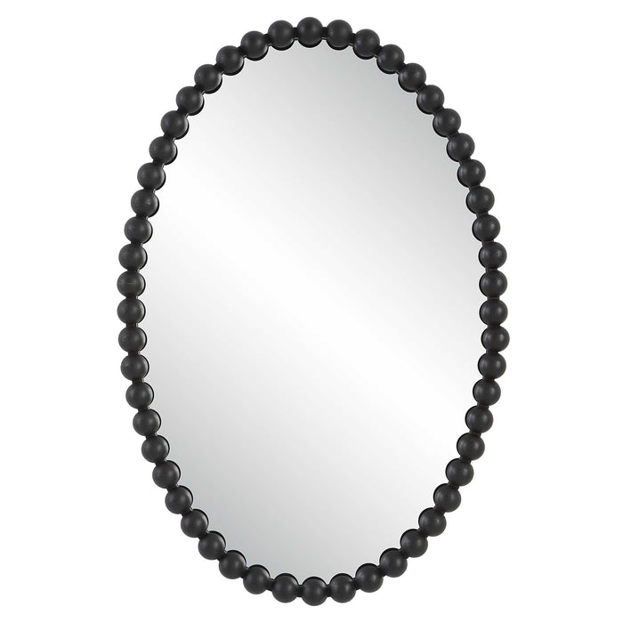 Serna Mirror Matte Black-Mirrors/Pictures-Uttermost-Lighting Design Store