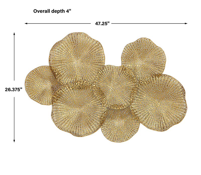 Ripley Wall Art Antiqued Gold-Mirrors/Pictures-Uttermost-Lighting Design Store