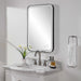 Crofton Mirror Satin Black-Mirrors/Pictures-Uttermost-Lighting Design Store